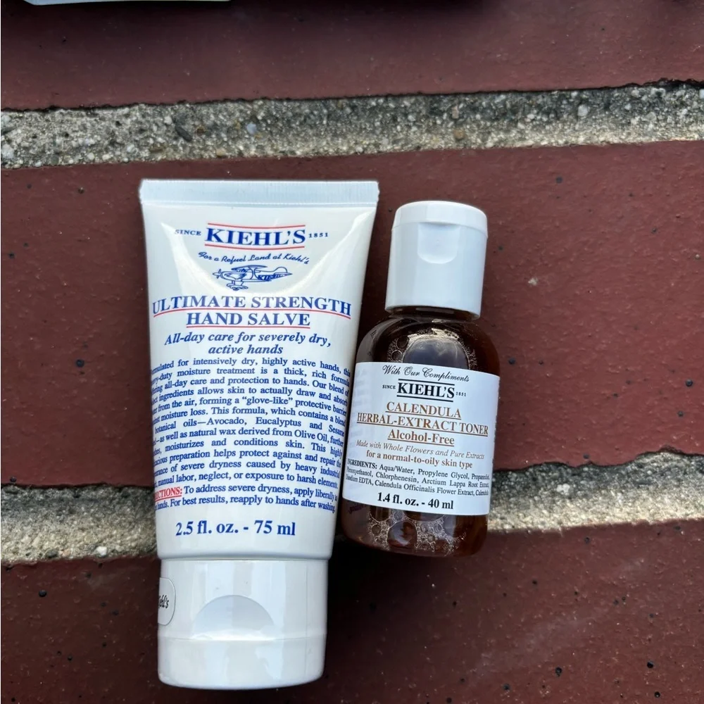 Kiehl's Skincare Set with Purple Pouch